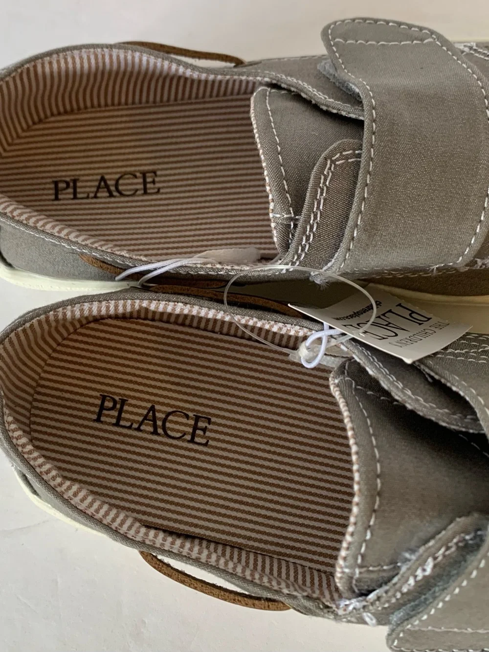 The Children’s Place Slip On Boat Shoes Grey 3 Youth